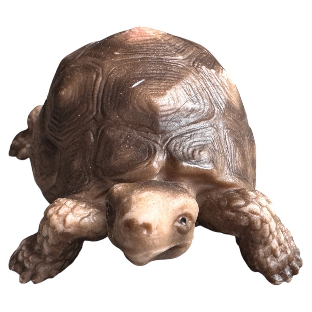 Schleich 1991 Tortoise Turtle Figurine 14304‎ Reptile Brown Germany Vintage Toy